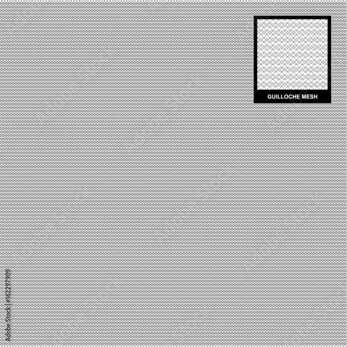 Guilloche grid for documents, certificates, securities, vector pattern