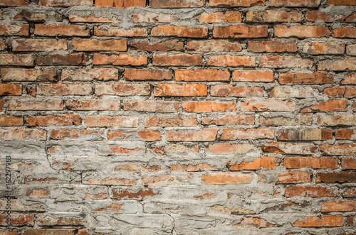 Vintage red brick wall background