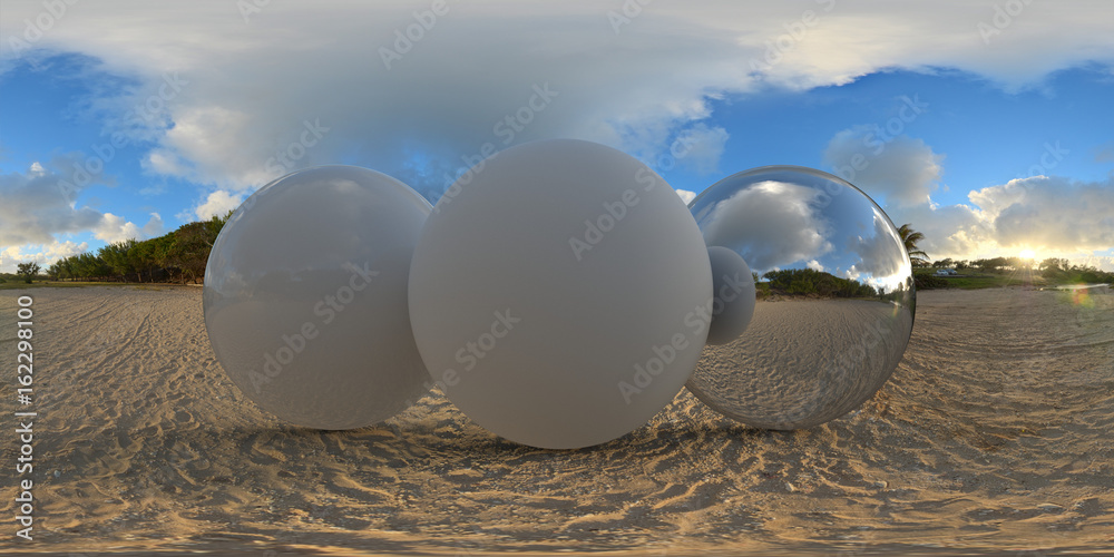Sandflat Sunset Stock 3D asset | Adobe Stock
