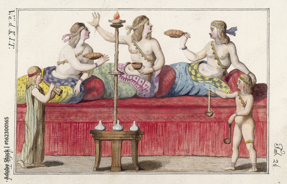 Photography Roman Ladies Party. Date: ancient