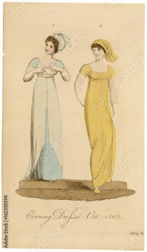 Evening Dress - Oct 1803. Date: 1803 photo