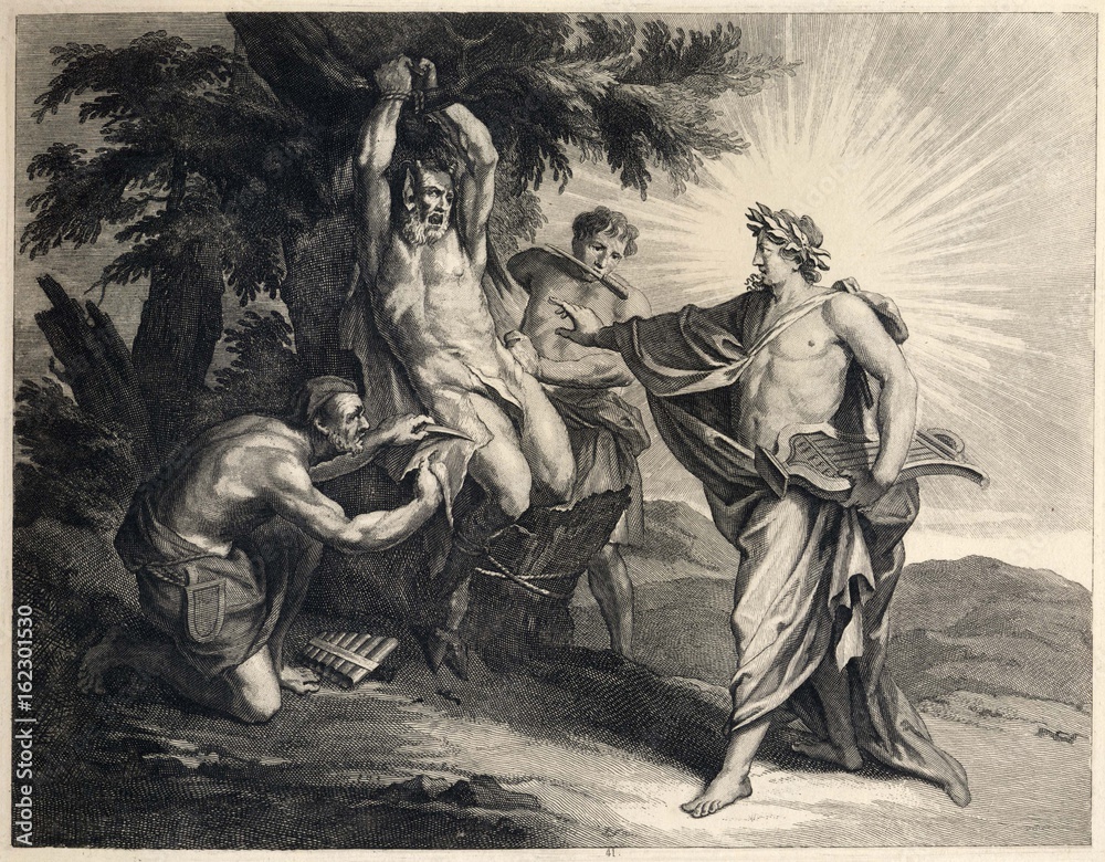 Fototapeta premium Apollo Flays Marsyas