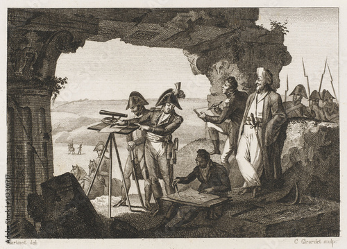 Andreossi Surveys Egypt. Date: 1788