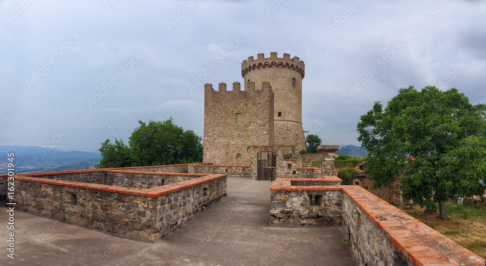 Medieval tower from Castelnuovo Cilento, Italy