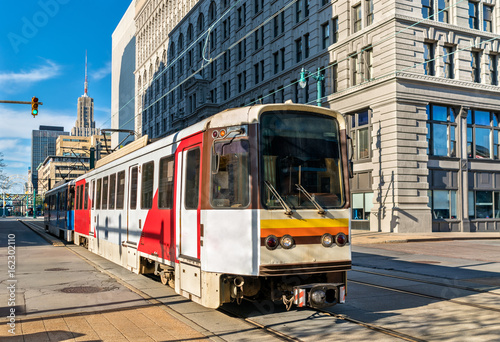 Photography Metro Rail on Main Street in Buffalo, New York