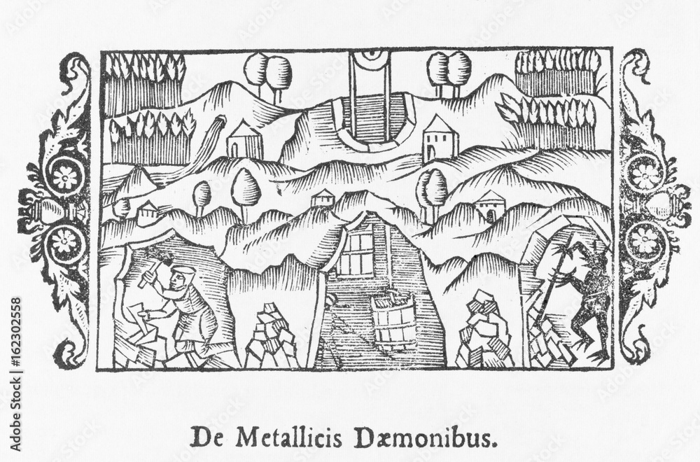 Demons of the Scandinavian mines. Date: 1555 Demons of the Scandinavian mines. Date: 1555