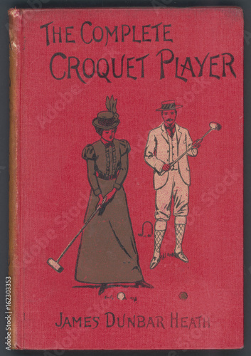 Canvas Print Complete Croquet Player. Date: 1896