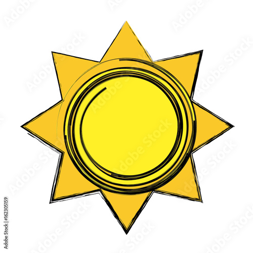 sun tropical hot climate image vector illustration