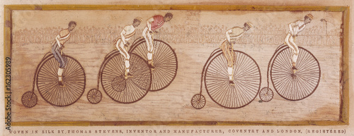 Tableau sur toile Penny Farthing Race. Date: late 19th century