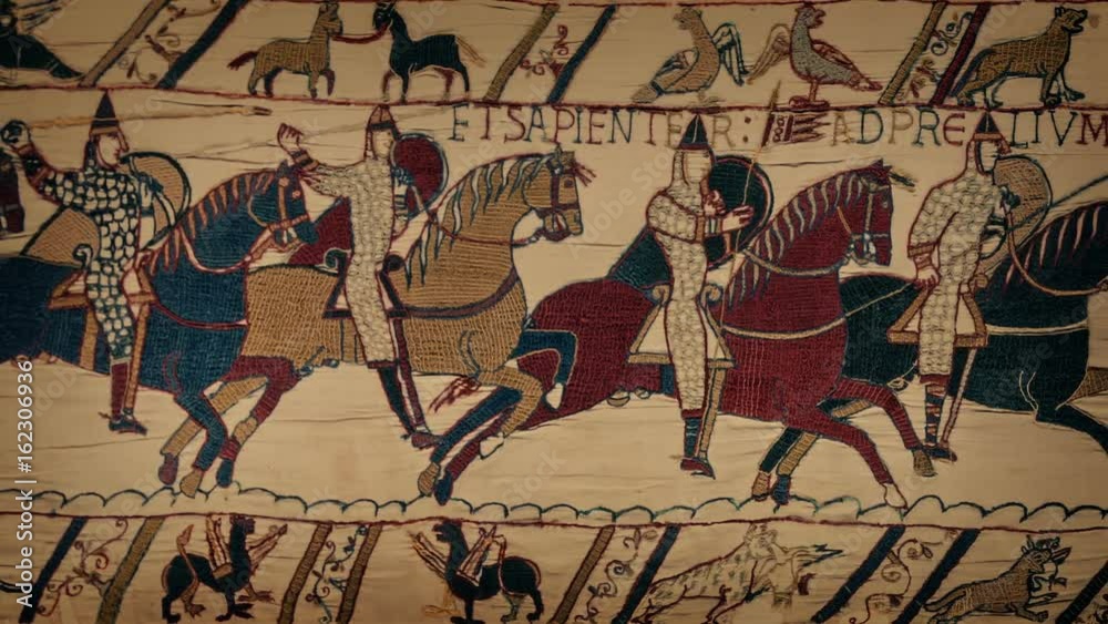 Bayeux Tapestry Moving Closeup