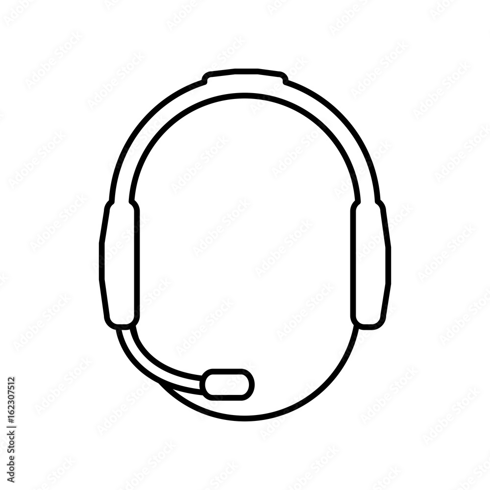 man with headset icon over white background customer service concept vector illustration man with headset icon over white background customer service concept vector illustration
