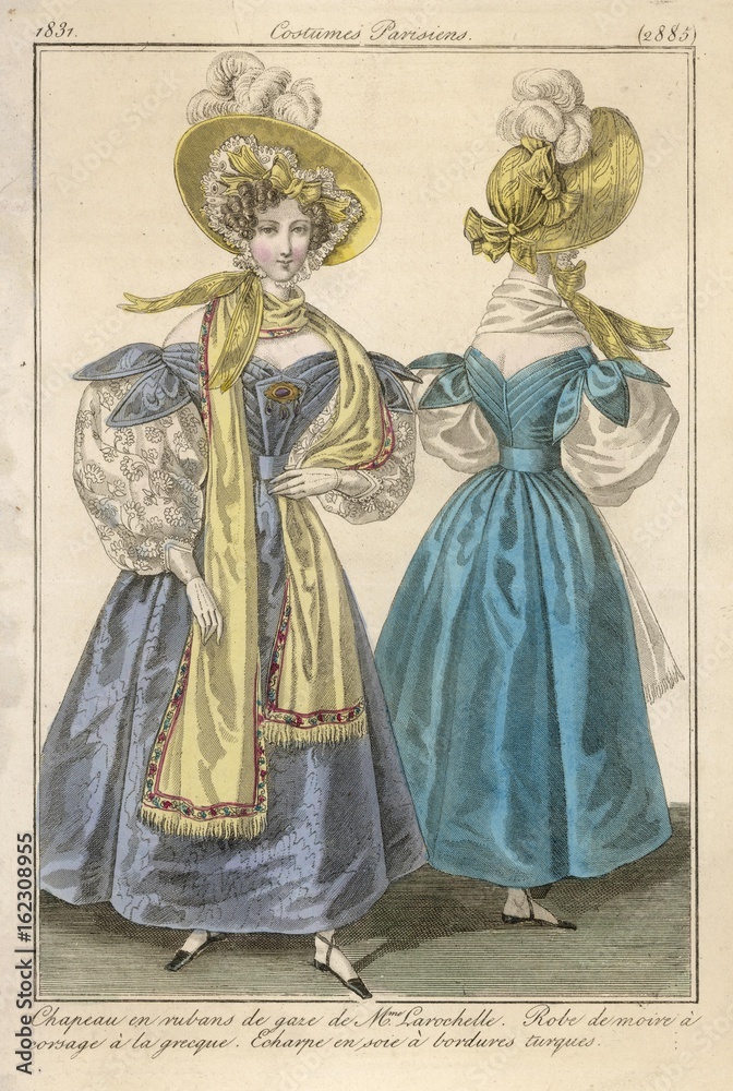 Costume Parisiens 2885. Date: 1831