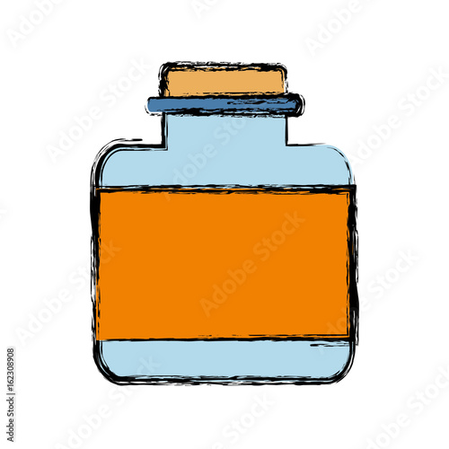 fragance bottle icon over white background vector illustration