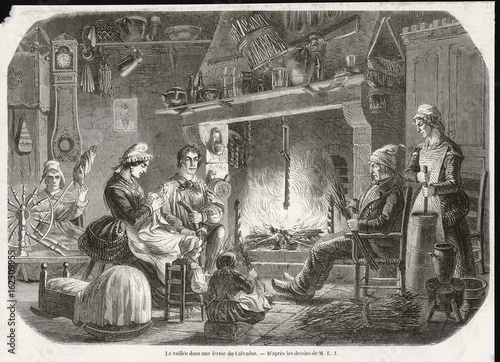 Normandy Peasants - 1856. Date: 1856