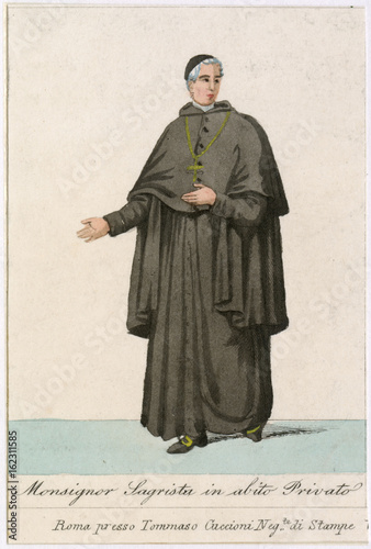 Obraz na plátně Monisgnor Sagrista. Date: 1833