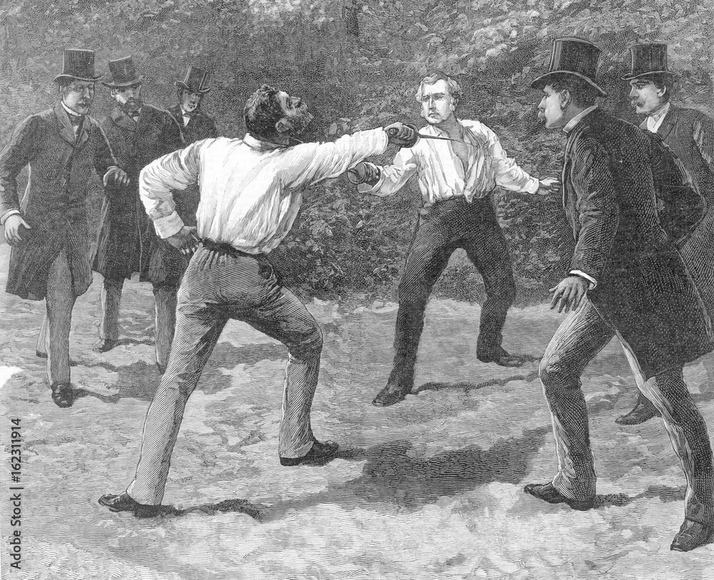 Duel - Boulanger  - 1888. Date: 1888