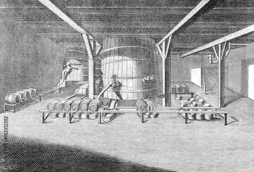 Brewing Beer in France. Date: circa 1760