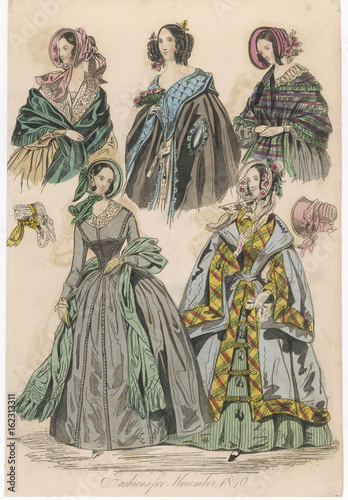 Fashions for Nov 1840. Date: 1840