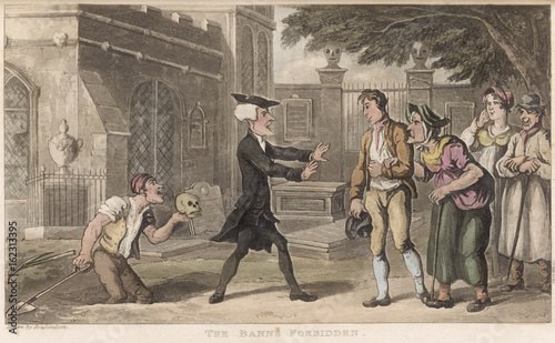 Dr Syntax  The Banns Forbidden. Date: 1821