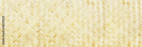 horizontal woven bamboo texture for background and design
