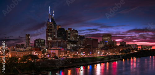 Nashville Skyline at Dusk