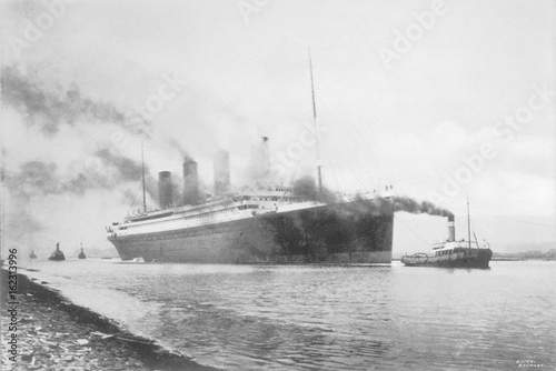 Titanic at Belfast. Date: 1912 photo