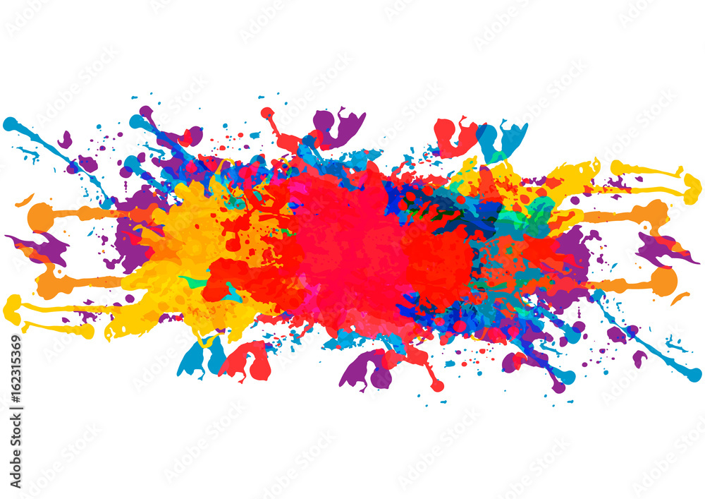 vector splatter color background design. illustration vector design