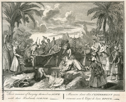 Indian Burial Alive. Date: 1737