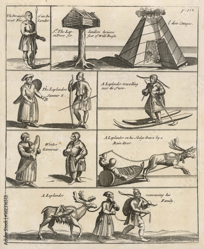 Lapps in Lapland. Date: circa 1650