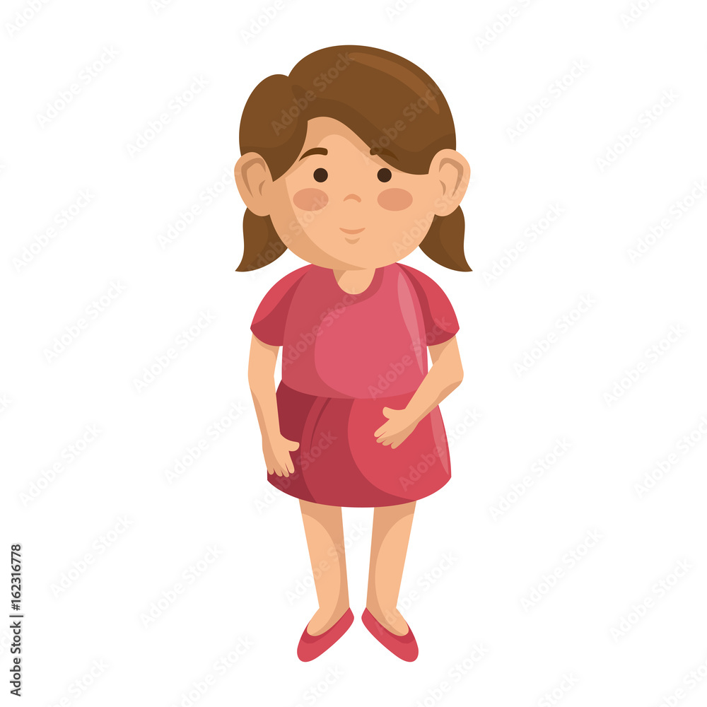 cartoon girl icon over white background colorful design vector illustration cartoon girl icon over white background colorful design vector illustration