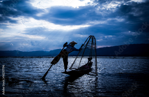 Inle lake fisherman