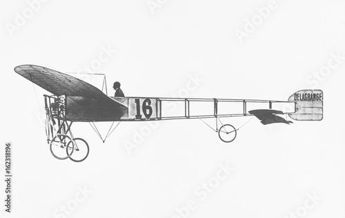 Fotografie Bleriot of Delagrange. Date: 1909