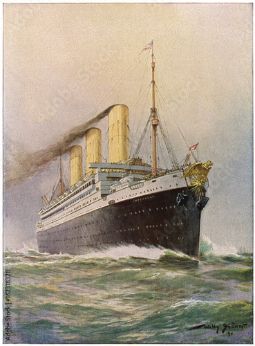 Canvas Print Imperator' Steamship. Date: launched 1912