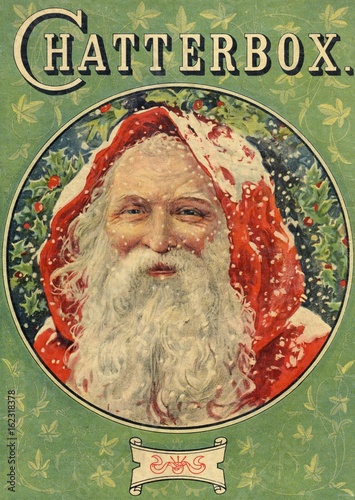 Portrait of Father Christmas on Chatterbox. Date: 1919 photo