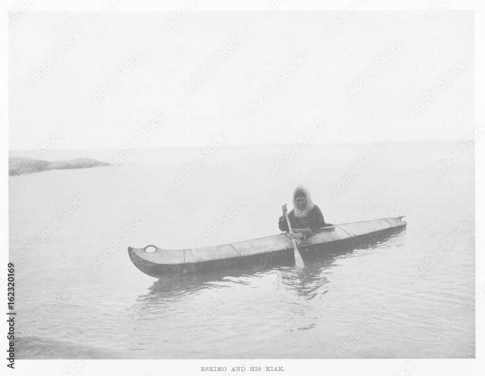 Фотография Eskimo Kayak  Alaska. Date: 1900