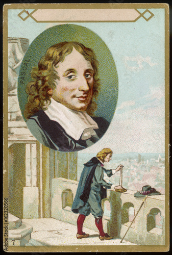 Pascal - Trade Card. Date: 1623 - 1662 photo