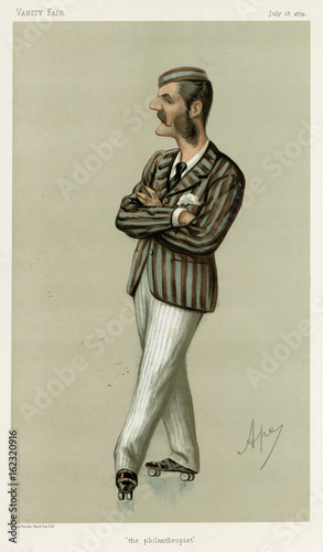 фотографія Roller-Skating - Mr Praed. Date: 1874