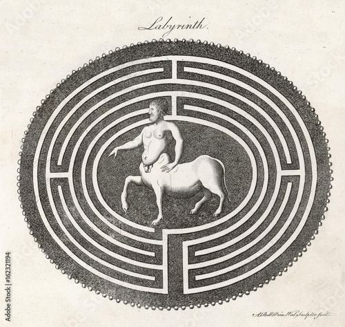 Centaur in Labyrinth. Date: 1768