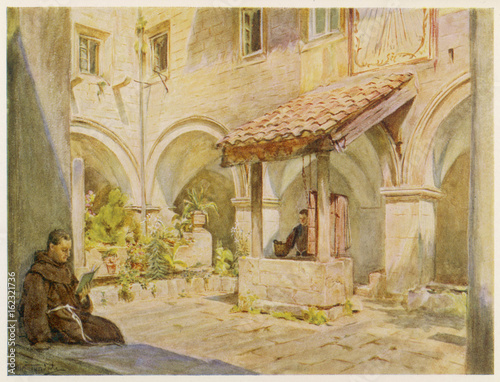 Cloister  Dubrovnik. Date: 1925 photo