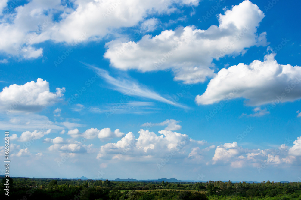 Blue sky with white clouds,Cloudy sky and mountain water. Blue sky with white clouds,Cloudy sky and mountain water.