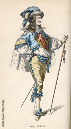 Commedia Dell'arte - Orazio. Date: 1645 photo