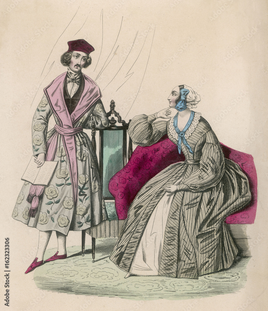 Dressing Gowns 1839. Date: 1839