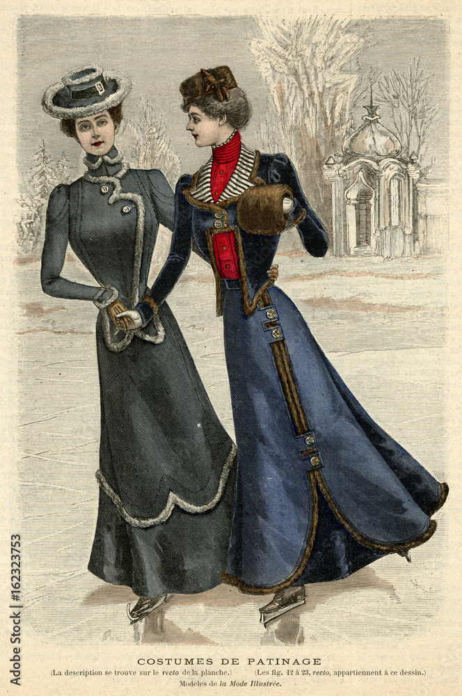 Skating Fashions 1899. Date: 1899