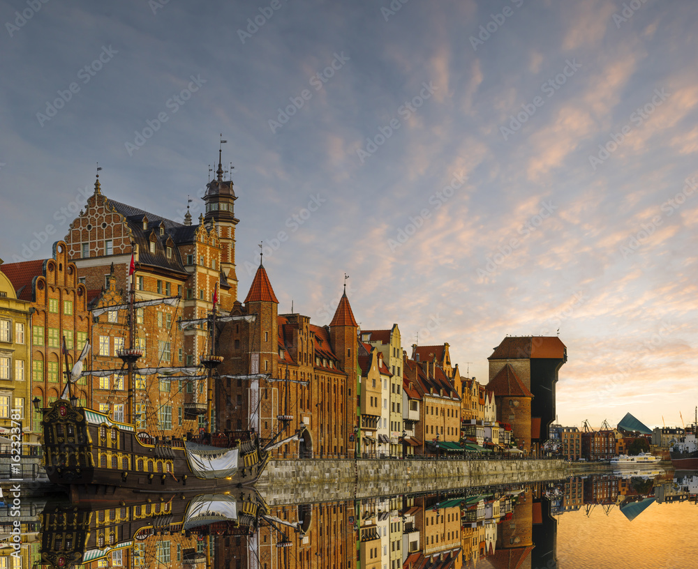 Fototapeta premium Cityscape of Gdansk in Poland