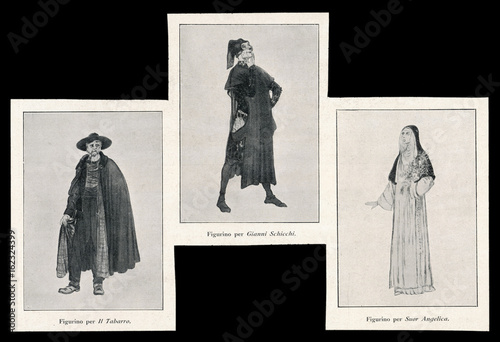 Puccini Trittico Costume. Date: 1922 photo