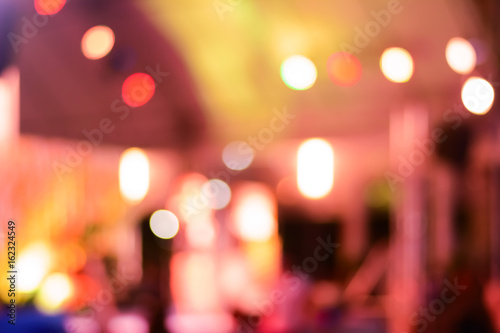 Abstract colorful bokeh at night for background