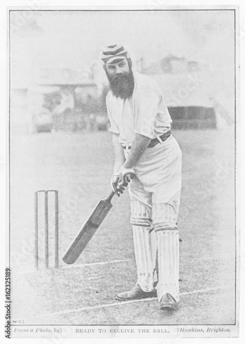 Sport - Cricket - W G Grace. Date: circa 1880