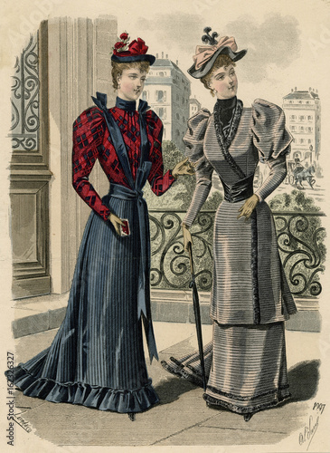 Fotografia French Fashions 1891. Date: 1891