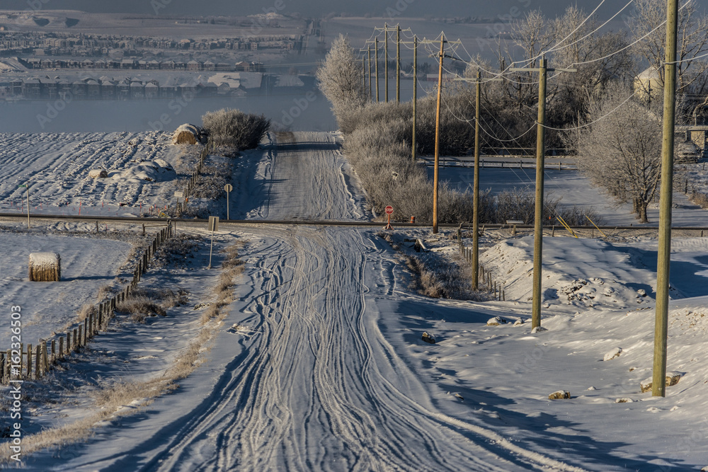 Obraz premium Snow road