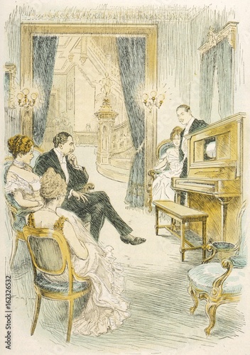 Pianola Advert. Date: 1916 photo
